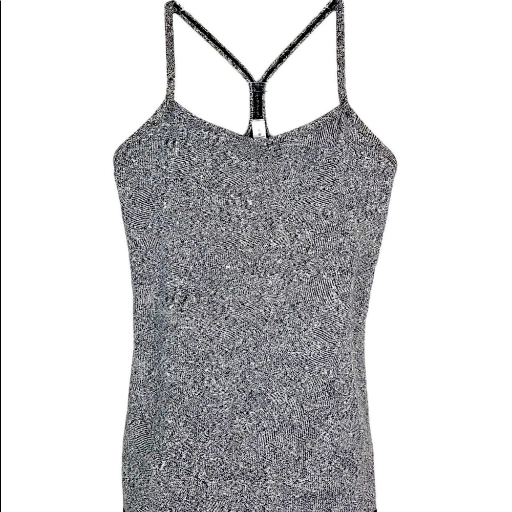 lululemon Power Y Tank in Black and White